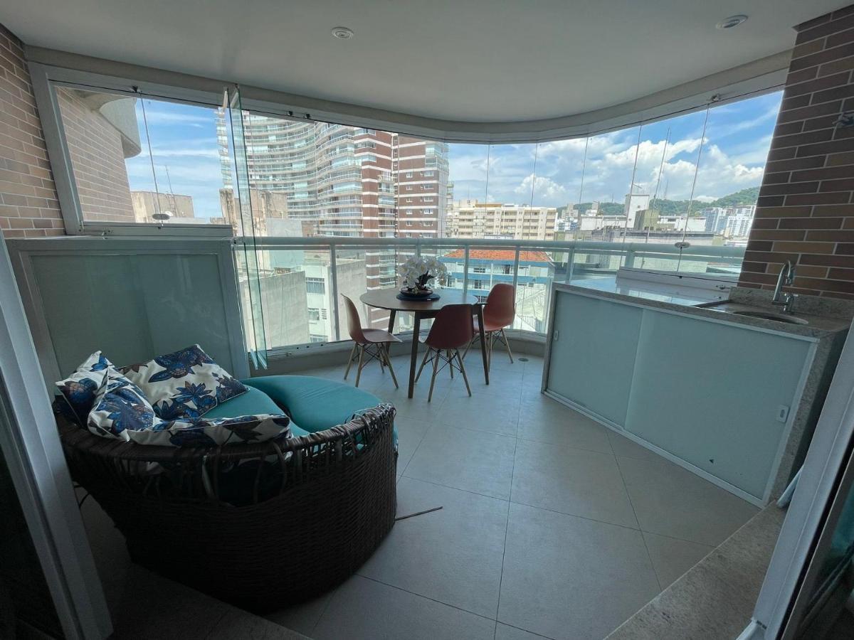 Estanconfor Praia Santos Ac Garagem Sacada Fechada Exteriör bild